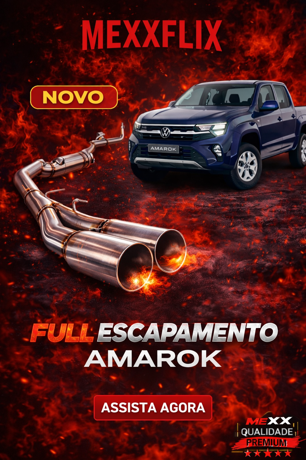 Amarok Cabine Simples | Full Inox Mexx
